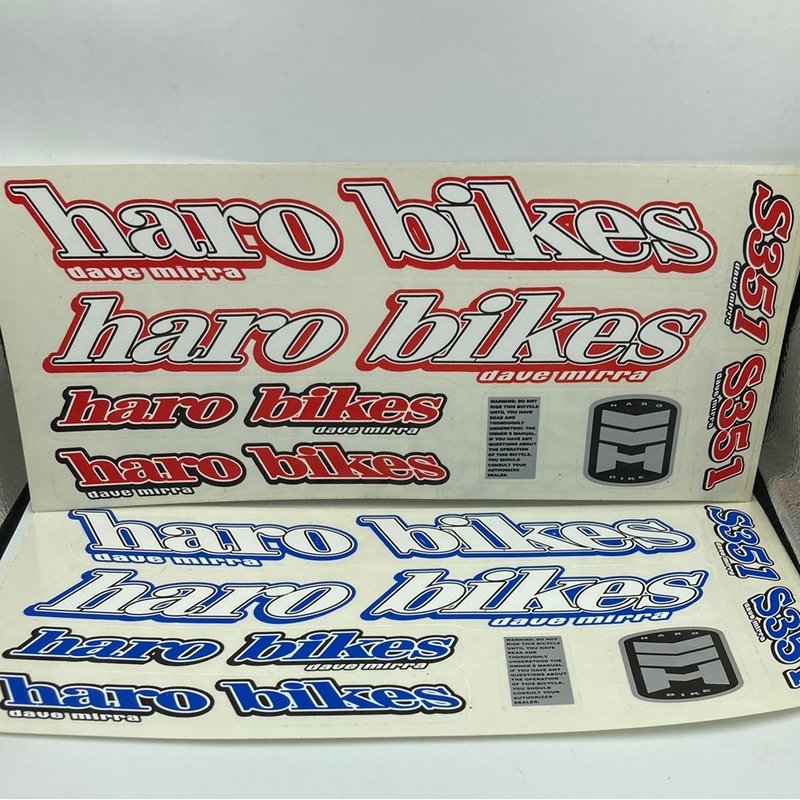 Haro Dave Mirra S351 Decal Kit Blue