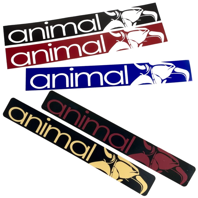 Animal Frame Sticker Maroon