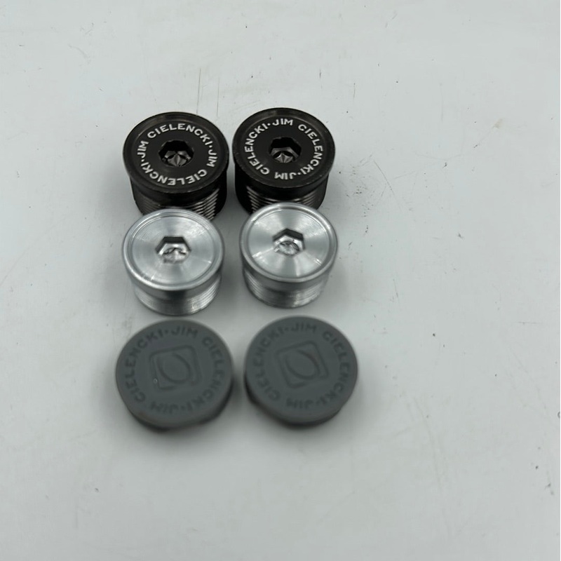 Odyssey Jim Cielencki Replacement Pedal Caps (Pair) Black w/ White Logo