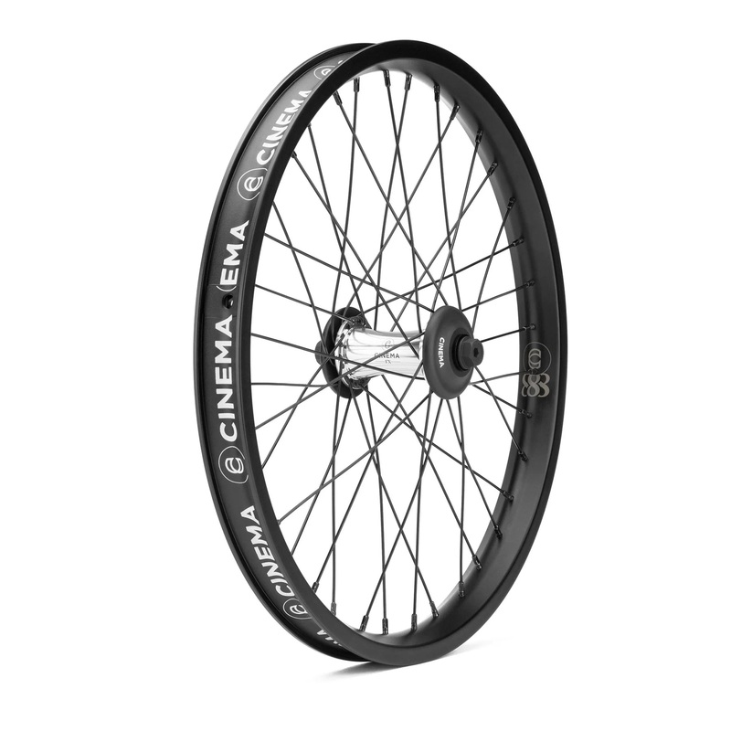 CINEMA 888 FRONT WHEEL Polished Hub/Black Rim