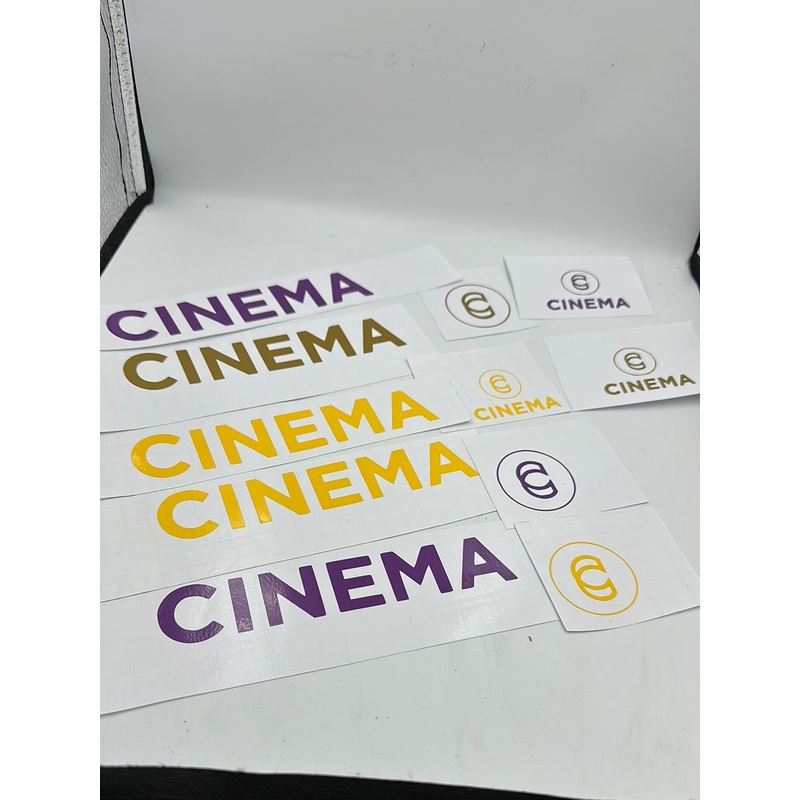 Cinema Replica Stickers Cinema purple long
