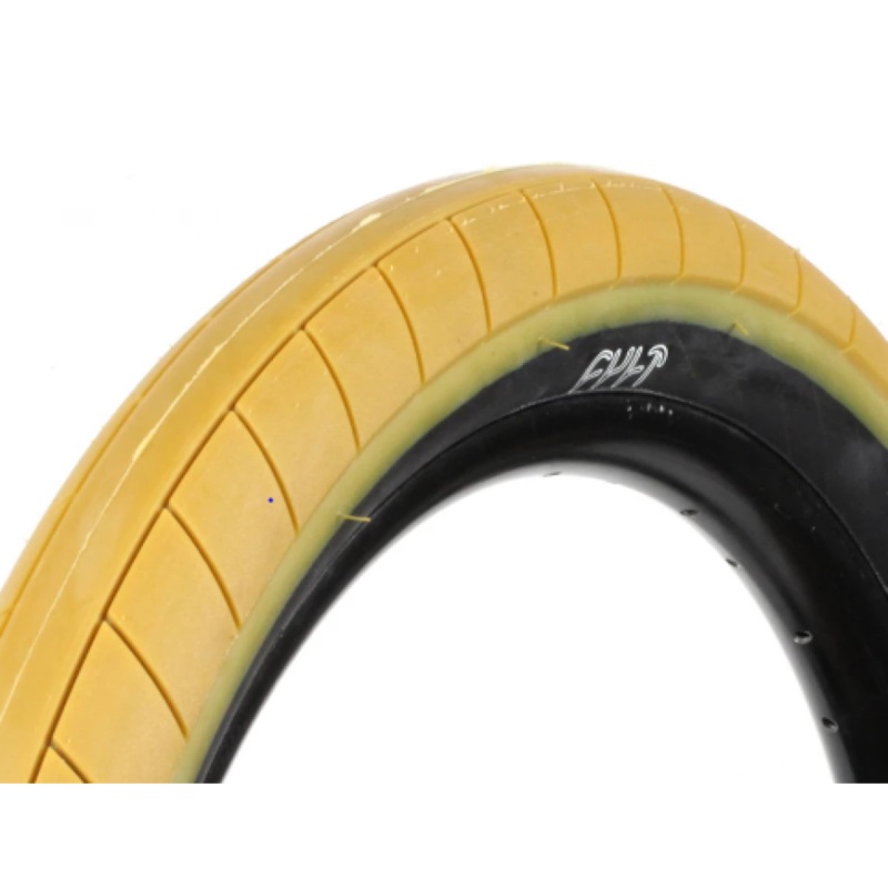 Cult Juvenile Dehart Slic 12″x2.20″ Tire – Gum w/Black Sidewall (Pair) 12″ (Pair)