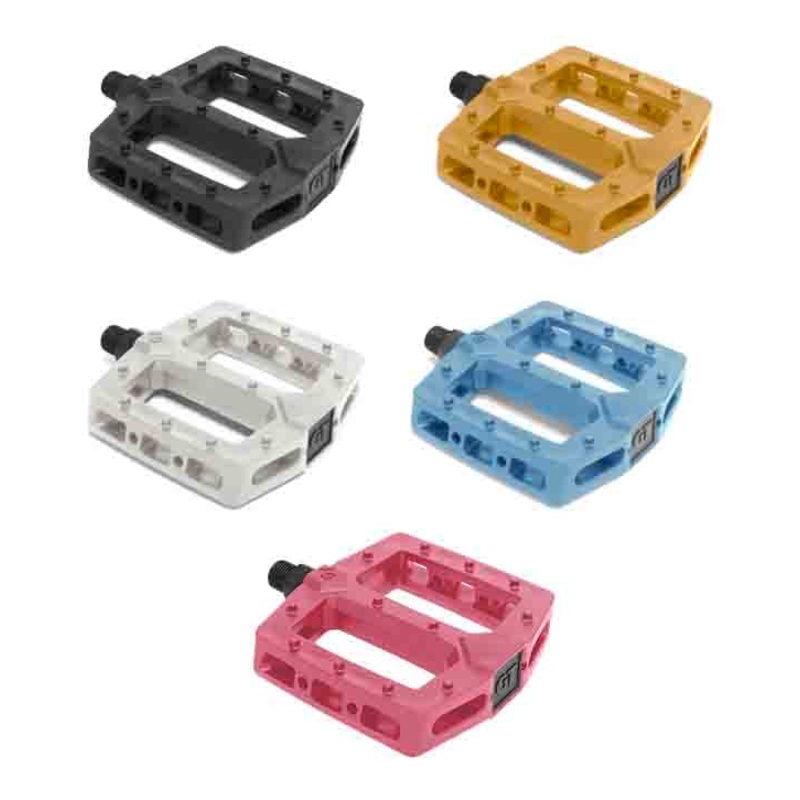GT PC Logo BMX Pedals 9/16 Pink