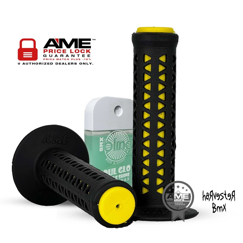AME BMX Unitron Grips Black/Yellow