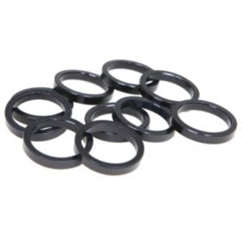 EVO, Alloy headset spacer, 25.4mm, Black, 5mm 1″ For Old School BMX