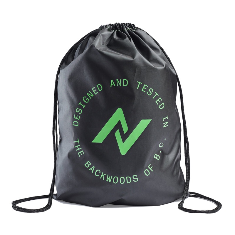 NORCO DRAWSTRING BAG – 20″X14″X2″ BLACK/GREEN