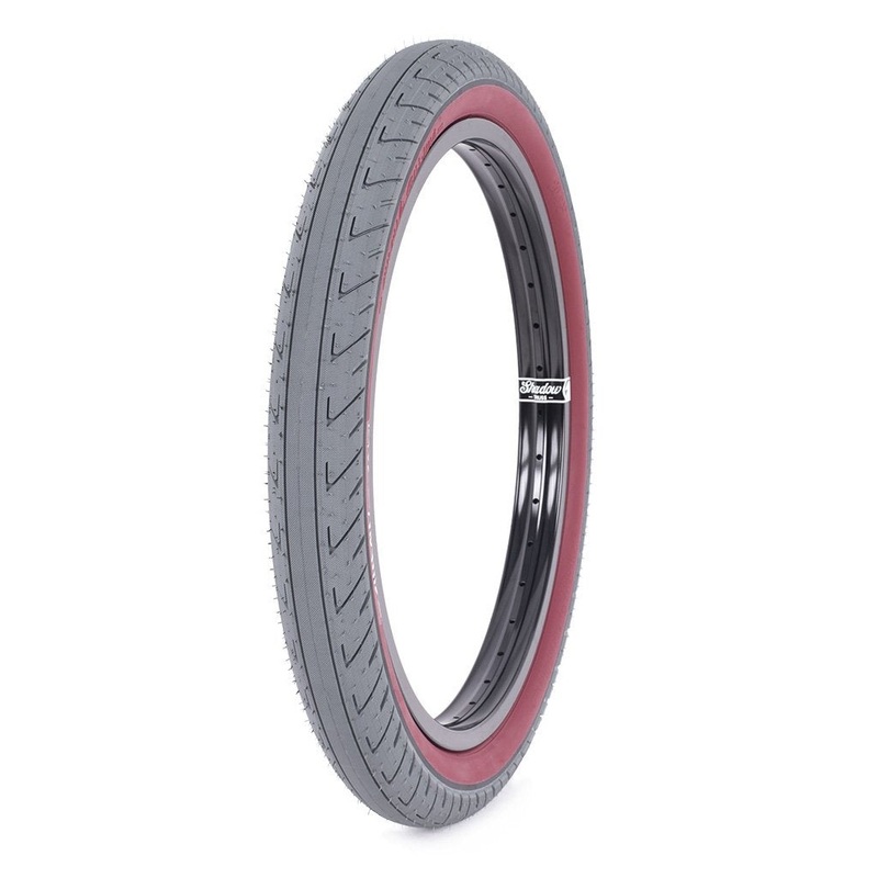 The Shadow Conspiracy “Strada Nuova” Low Pressure Simone Barraco Signature Tire 20″x2.30″ Grey/Red Finest (Single)