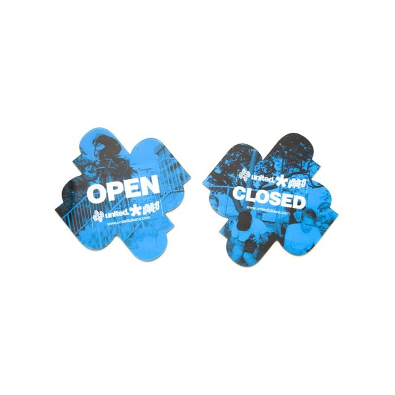 United Open/Closed Sign