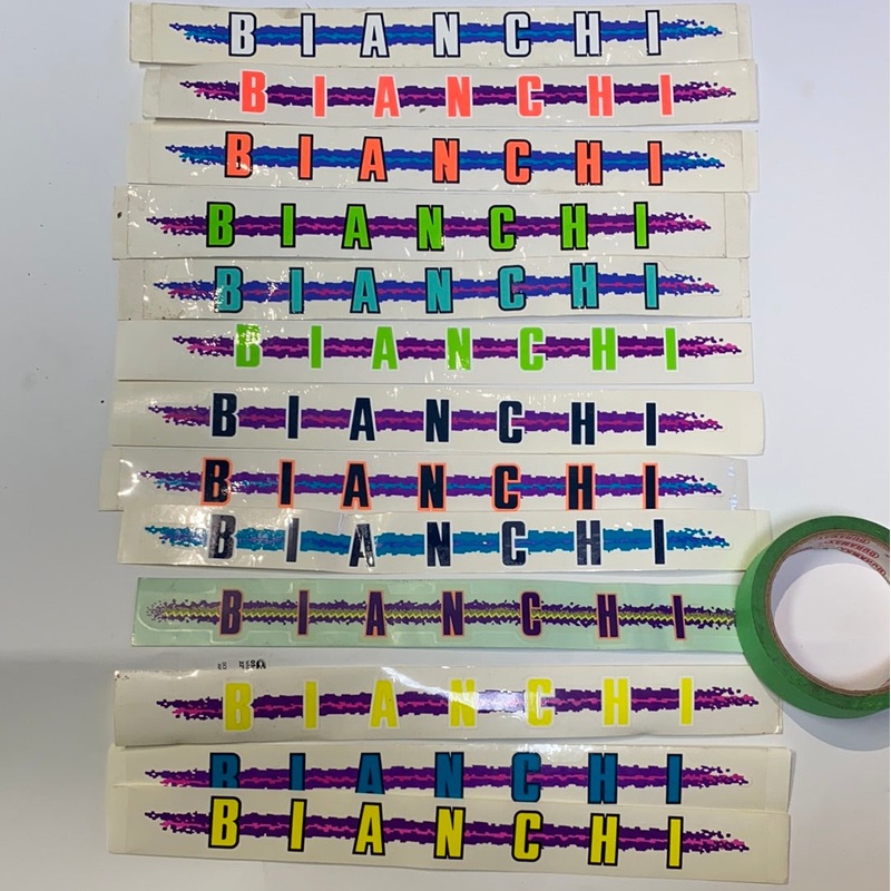 Bianchi Frame Sticker Vintage 90s (Pair)