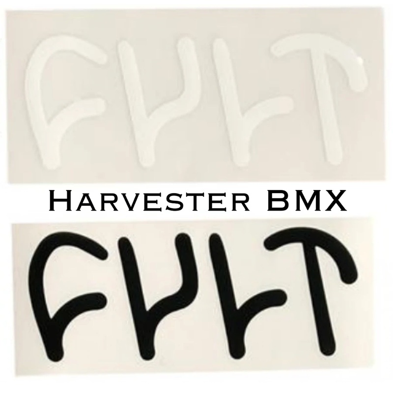 Cult Die-Cut Decal Sticker Black (Thin Logo)