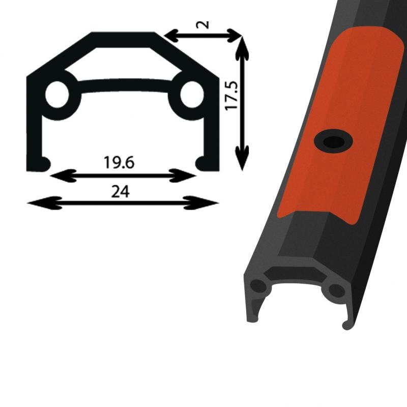 DAMCO 20″ X 1.75 ALLOY BLACK REAR WHEEL (14MM AXLE/FLIP FLOP)