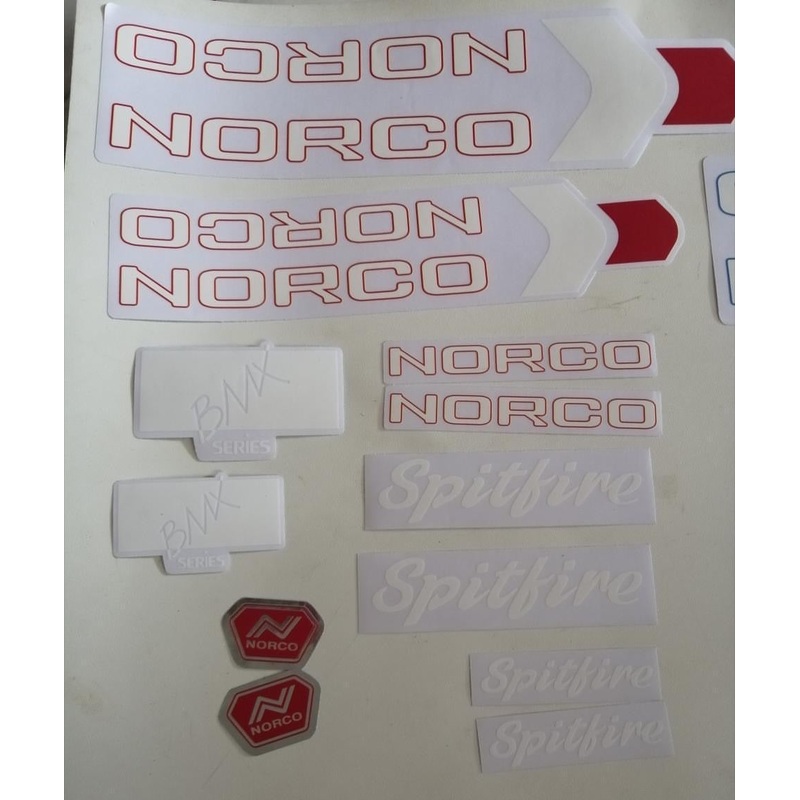 Norco Spitfire Sticker Kit Blue Spitfire