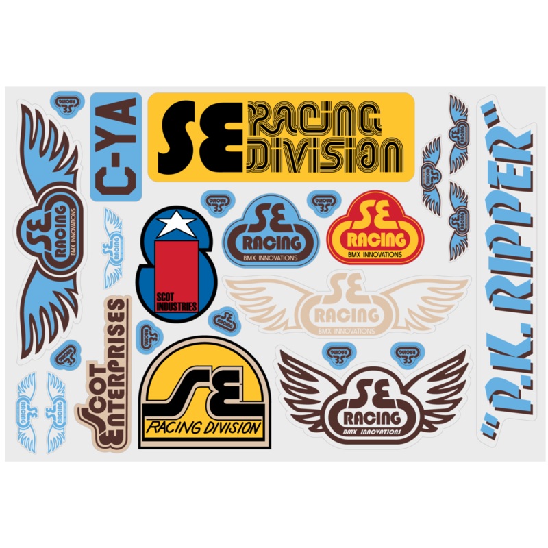 SE Racing Old School Sticker Set