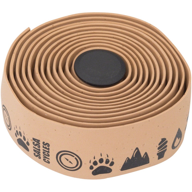 NEW Salsa Glyph Gel Cork Bar Tape Salsa Glyph Gel Cork Handlebar Tape – Natural/Tan