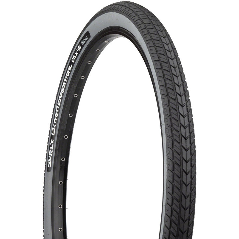 NEW Surly ExtraTerrestrial Tire Surly ExtraTerrestrial Tire – 26 x 46c, Tubeless, Folding, Black/Slate, 60tpi