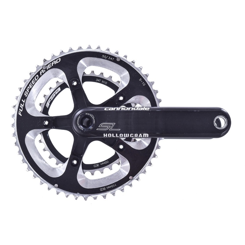 USED Cannondale SL Hollowgram Crankset 172.5mm 50/34T 10 speed 110mm BCD BB30
