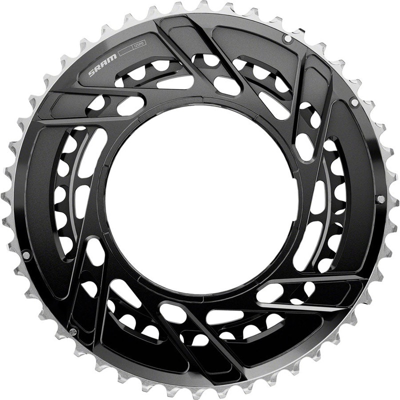 NEW SRAM Force 2x Thread Mount Chainring – 12-Speed, Thread Mount (For Force E1 AXS PM Spider), Black, E1 46/33t