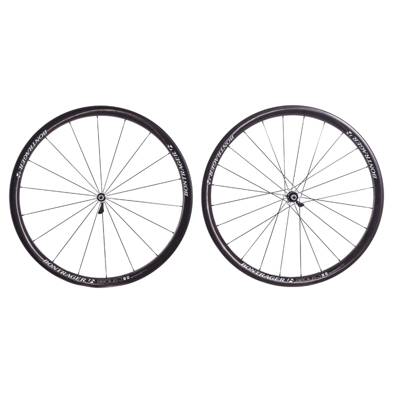 USED Bontrager Aeolus 3 Carbon 700C Road Wheelset Rim Brake Quick Release Shimano/SRAM 11
