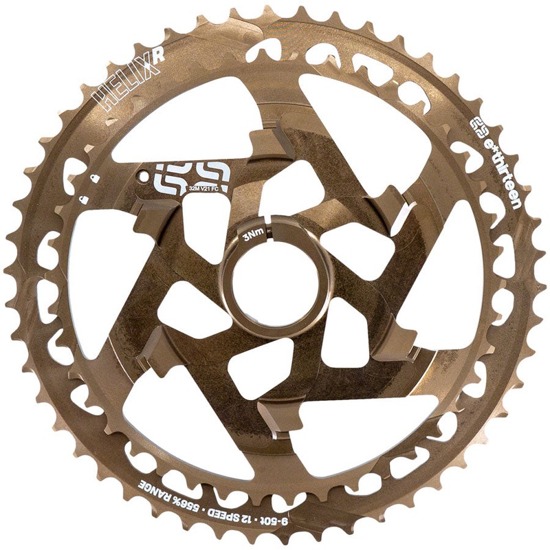 NEW e*thirteen Helix R Aluminum Cluster – 12-Speed, 42-50t, Bronze