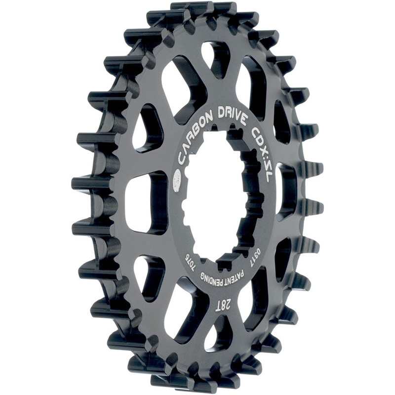 NEW Gates Carbon Drive CDX:SL CenterTrack Freehub 9-Spline Rear Sprocket – 28t, Shimano 9-Spline, Black