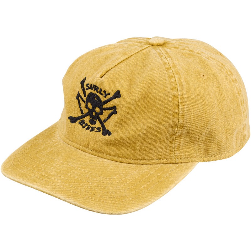 NEW Surly Skullet Strap Back Hat – Mustard, One Size