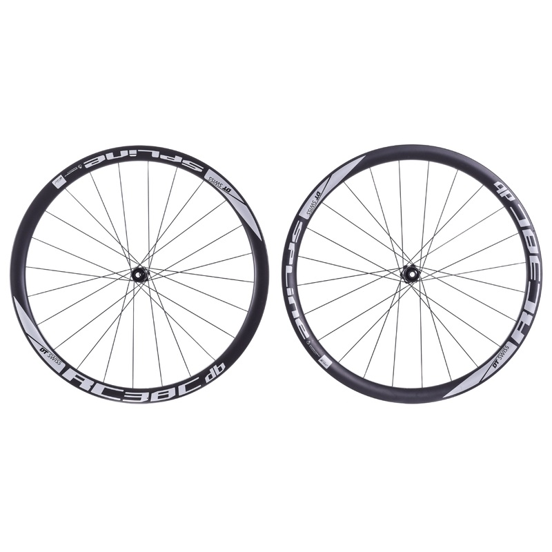 USED DT Swiss RC38C Spline CL Disc Brake Carbon Wheelset 700C 12mm Thru Axle SRAM XDR