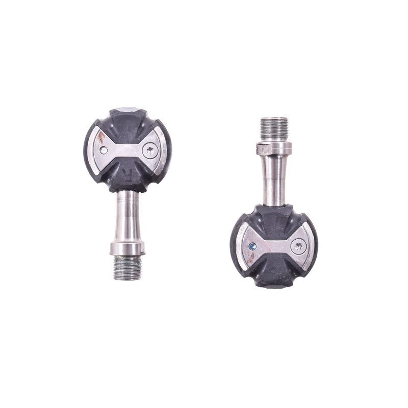 USED Wahoo Speedplay Nano Clipless Road Pedals 53mm Titanium Carbon Fiber