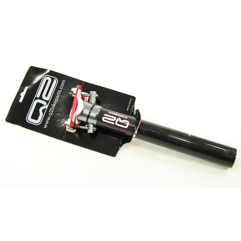 NEW Q2 31.6X250mm Carbon Seatpost 0mm offset Road Mountain Gravel