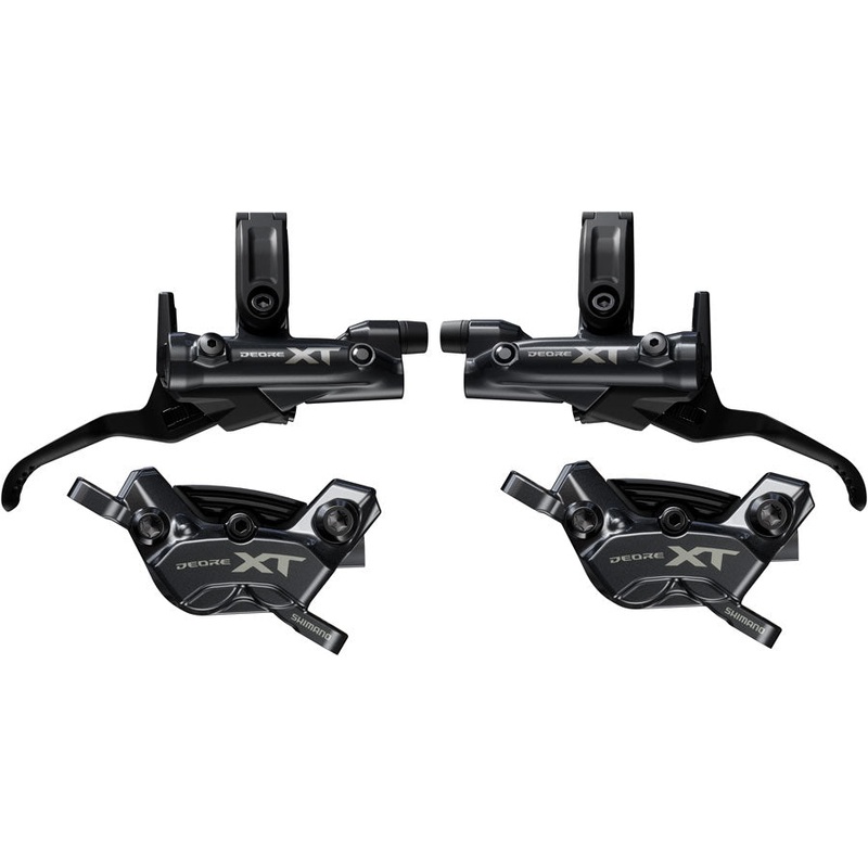 NEW Shimano Deore XT M8200/8220 Disc Brake Upgrade Kit – Right and Left BL-M8200 Levers, Post Mount, Front and Rear BR-M8220 4-Piston Calipers