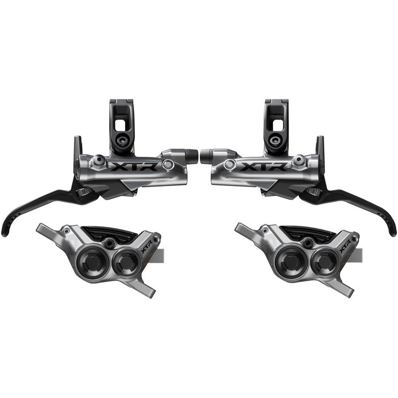 NEW Shimano XTR M9220 Enduro Disc Brake Upgrade Kit – Right and Left BL-M9220 Levers, Post Mount, Front and Rear BR-M9220 4-Piston Calipers