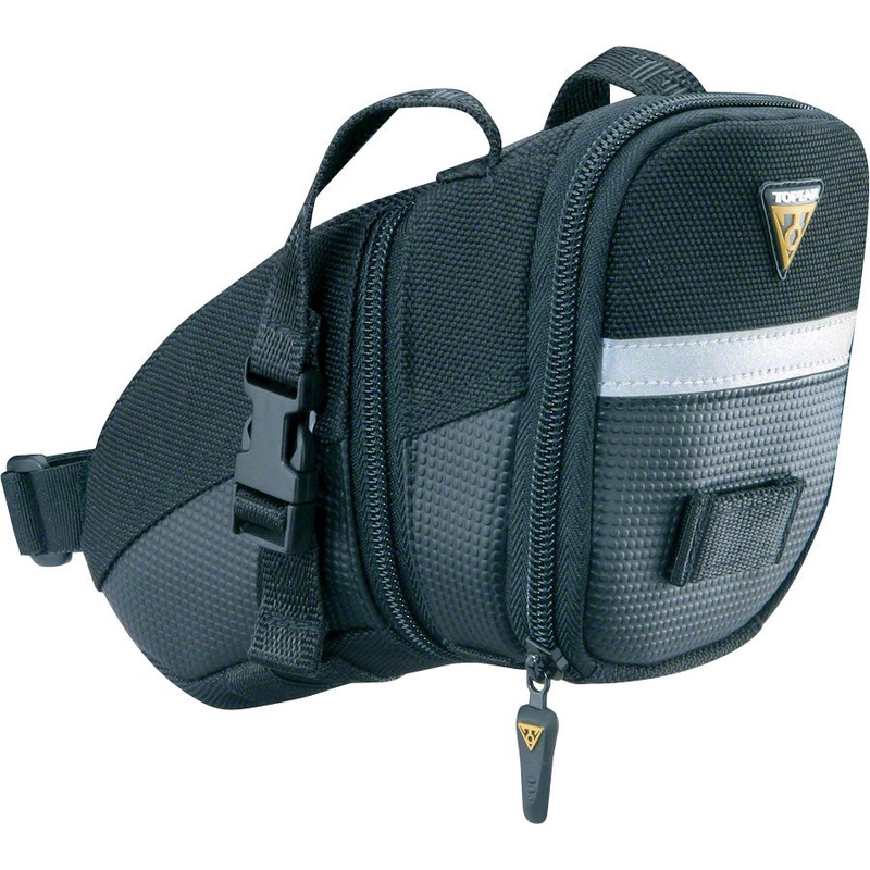 NEW Topeak Aero Wedge Seat Bag: MD, Black