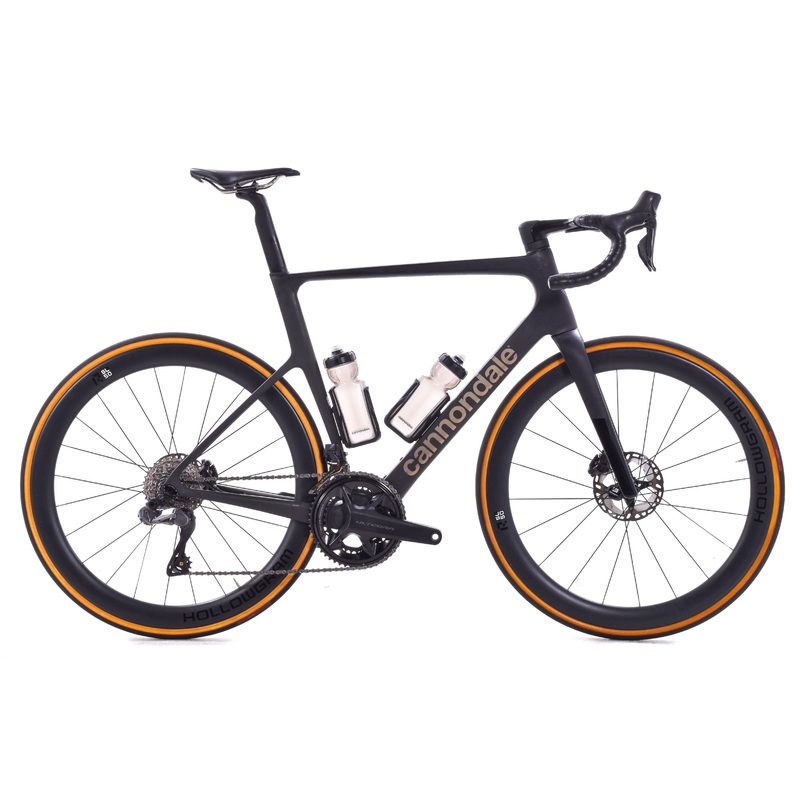USED 2023 Cannondale Super Six Evo Hi Mod 2 58cm Carbon Disc Road Bike Shimano Ultegra Di2 2×12 speed Black