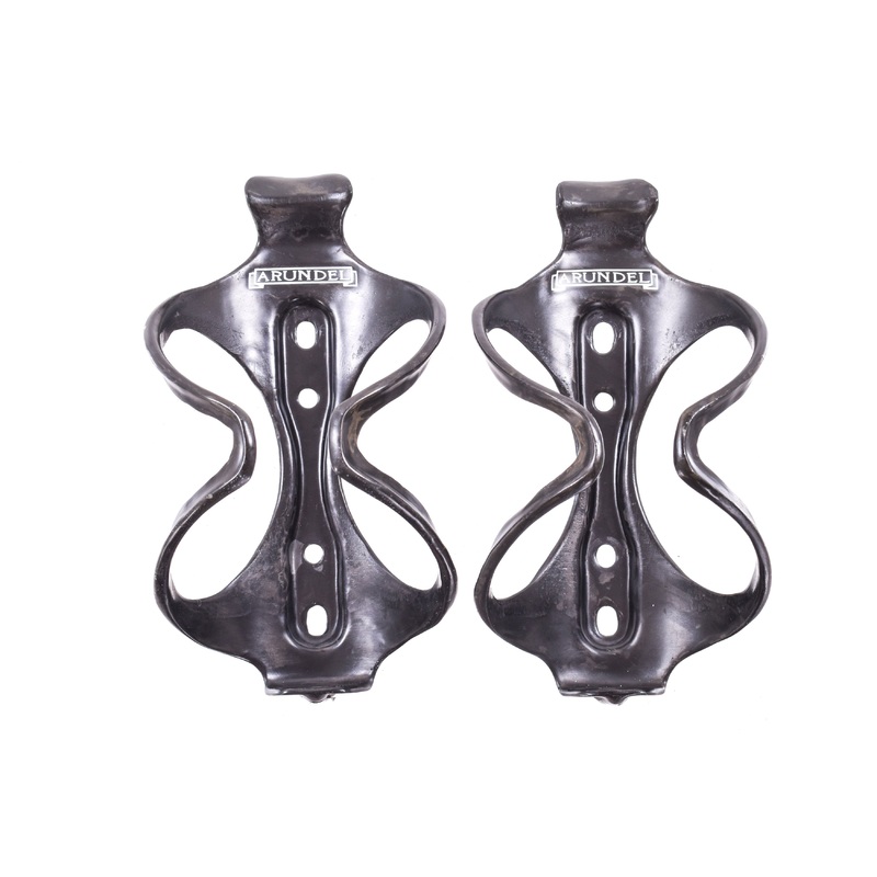 USED Arundel Mandible Carbon Fiber Water Bottle Cage set (2)