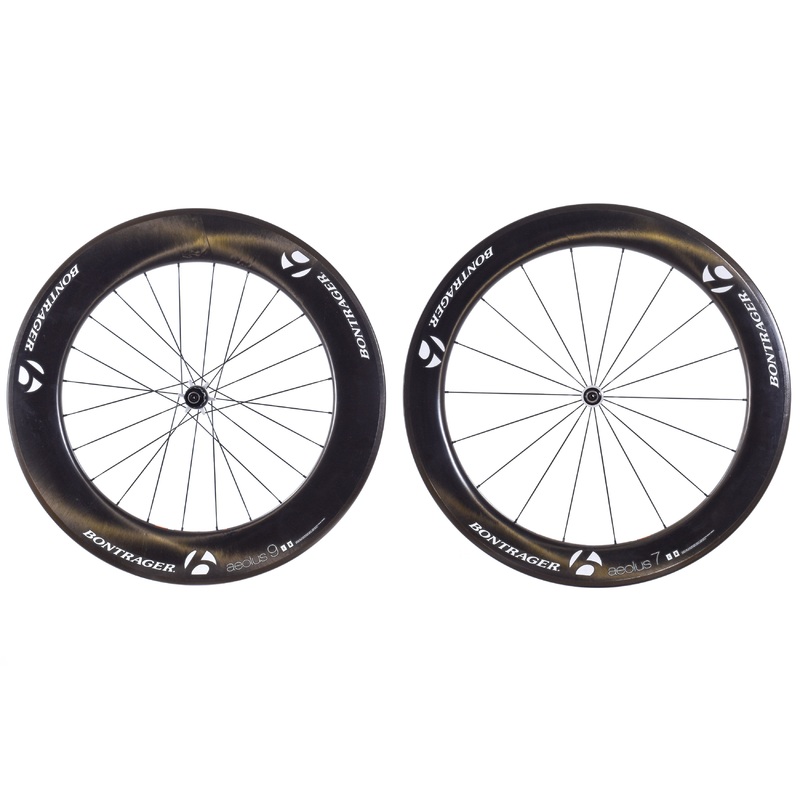 USED Bontrager Aeolus 7/9 Aero Carbon Wheelset 700C Rim Brake QR Shimano HG 11 DT Swiss