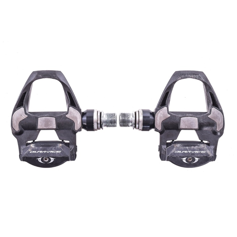 USED Shimano Dura-Ace PD-R9100 SPD-SL Road TT Triathlon Clipless Pedals Carbon