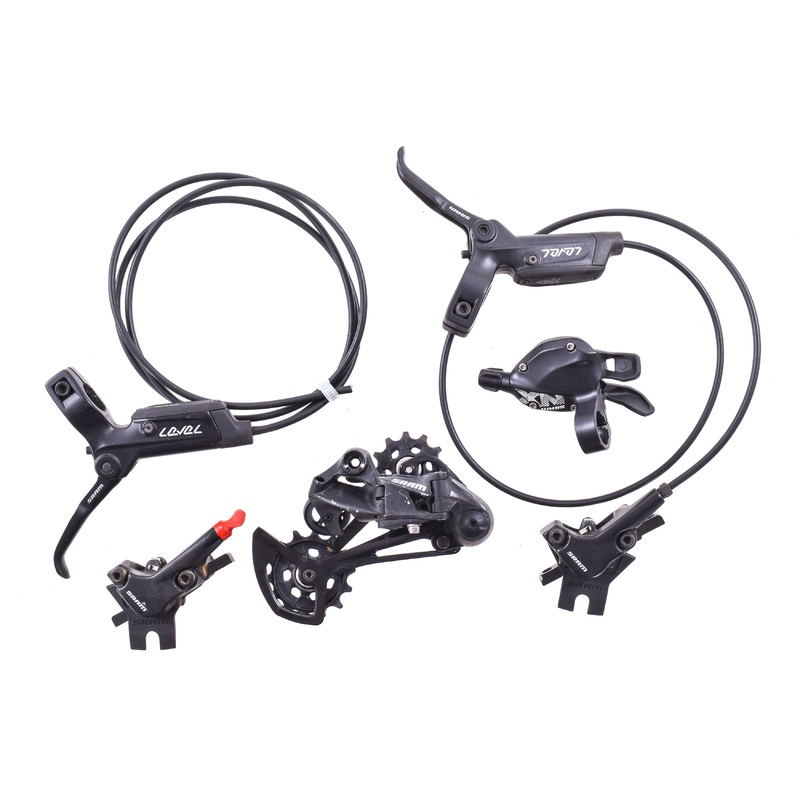 USED SRAM Partial Mountain 1×12 speed Groupset NX Eagle Shifter, SX Rear Derailleur Level Brakes