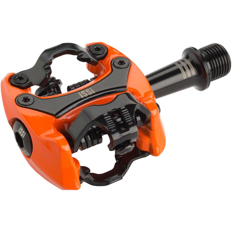 NEW iSSi Flash III Pedals – Dual Sided Clipless, Aluminum, 9/16″, Orange