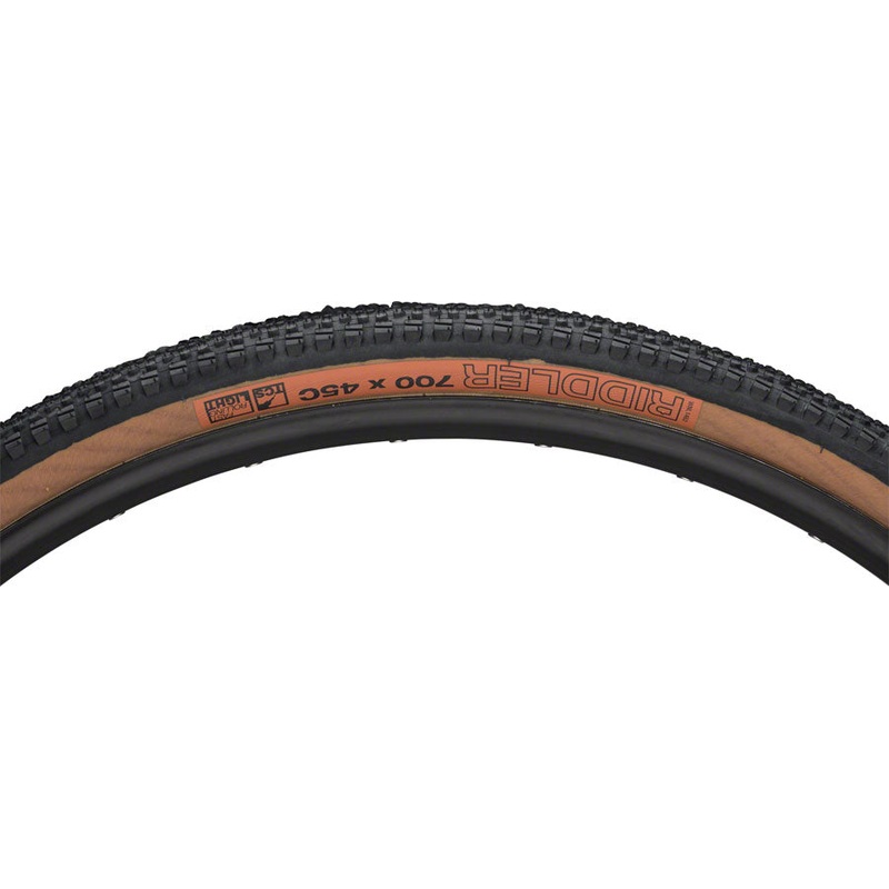 NEW WTB Riddler TCS Light Fast Rolling Tire: 700 x 45, Folding Bead, Tan Sidewall