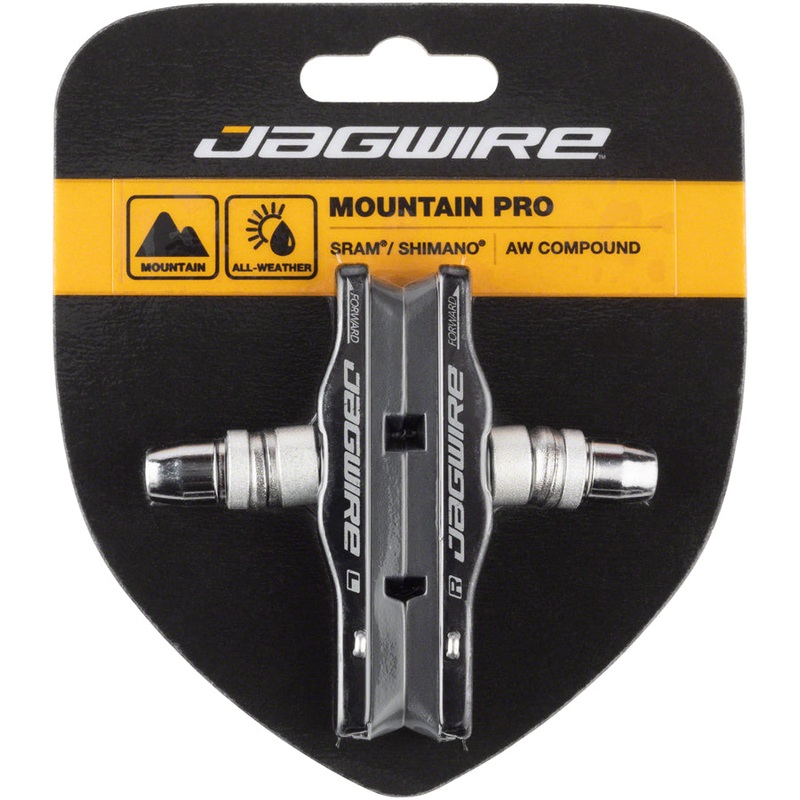 NEW Jagwire Mountain Pro Brake Pads Threaded Post, Black