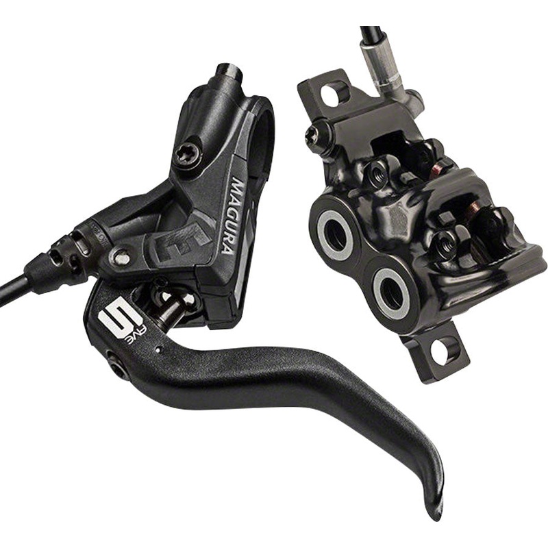 NEW Magura MT5 Disc Brake and Lever – Front or Rear, Hydraulic, Post Mount, Black