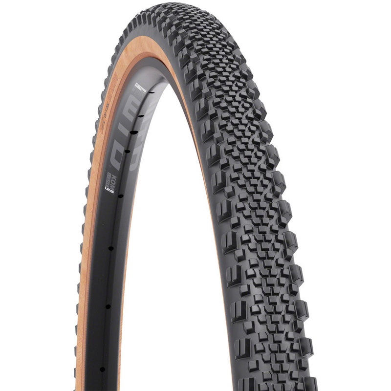 NEW WTB Raddler Tire – 700 x 44, TCS Tubeless, Folding, Black/Tan, Light, Fast Rolling