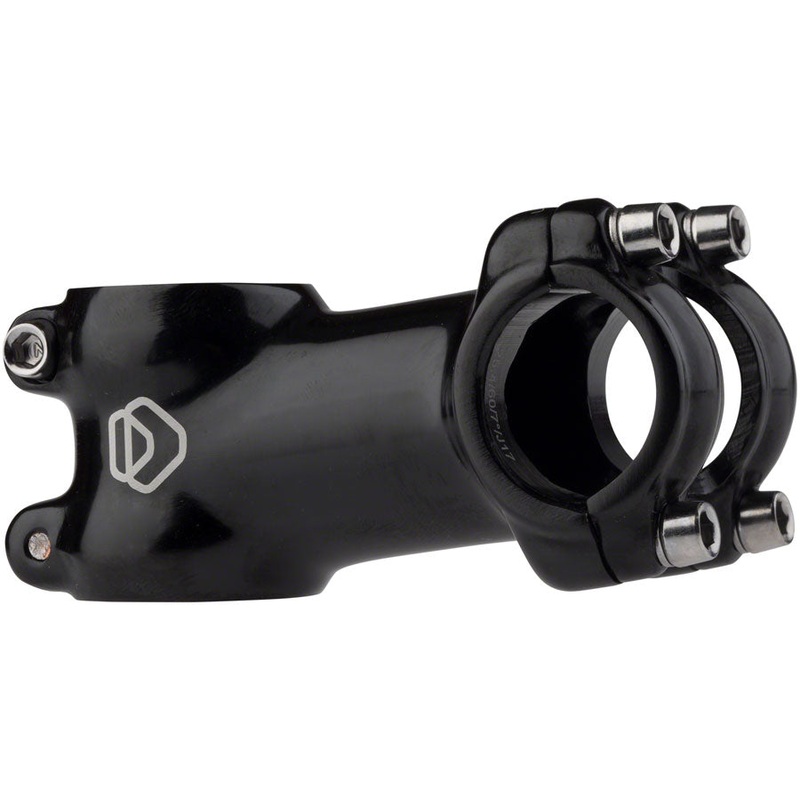 NEW Dimension 25.4 Stem – 110mm, 25.4 Clamp, +/-7, 1 1/8″, Alloy, Black