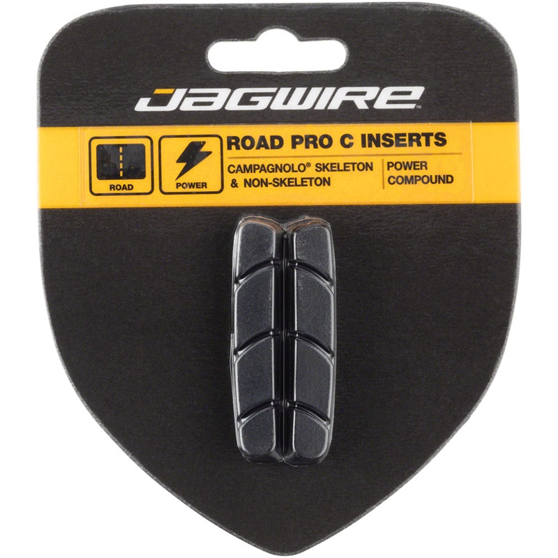 NEW Jagwire Road Pro C Brake Pad Inserts Campagnolo Friction Fit, Black
