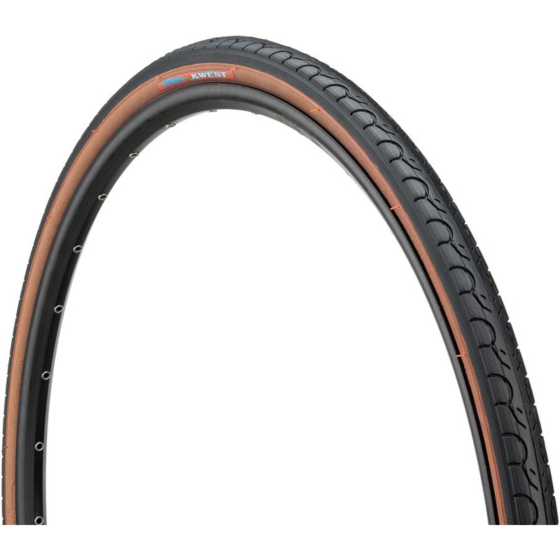 NEW Kenda Kwest Tire – 26 x 1.25, Clincher, Wire, Black/Mocha