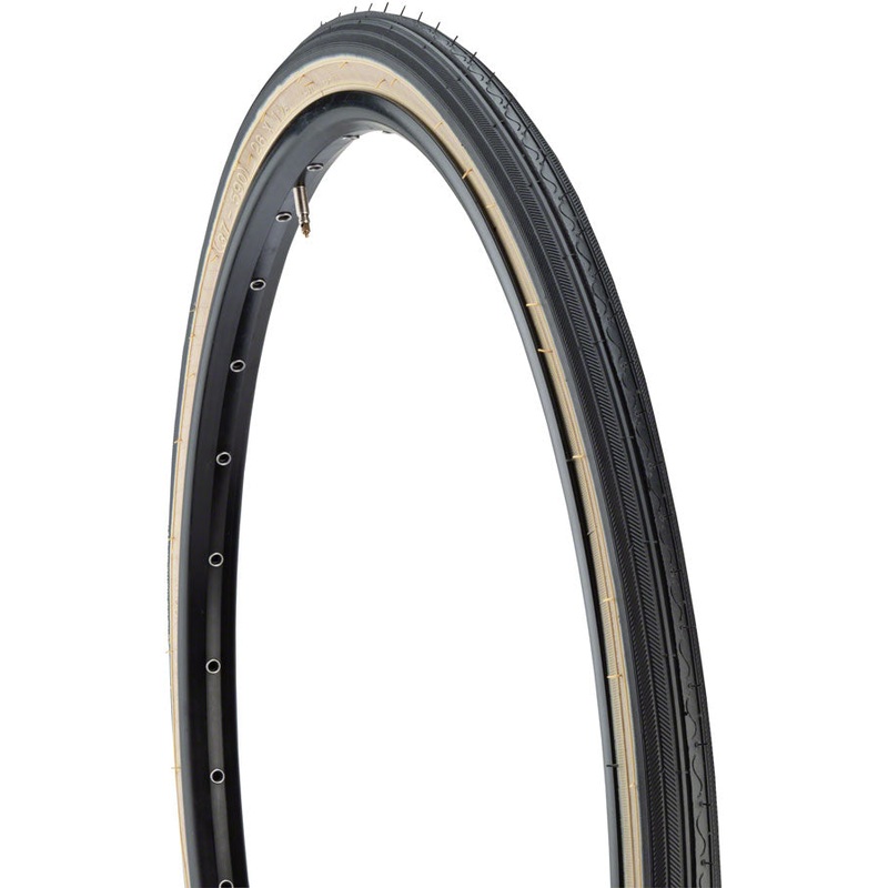 NEW Kenda Street K40 Tire – 26 x 1-3/8, Clincher, Wire, Black/Tan, 30tpi