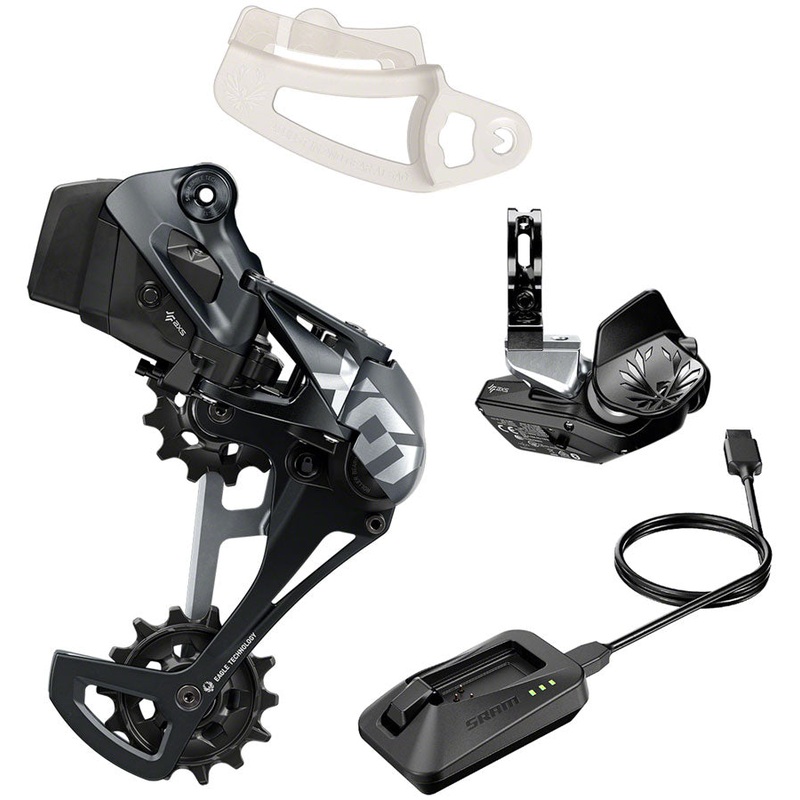 NEW SRAM X01 Eagle AXS Upgrade Kit – Rear Derailleur for 52t Max, Battery, Eagle AXS Rocker Paddle Controller with Clamp, Charger/Cord, Lunar