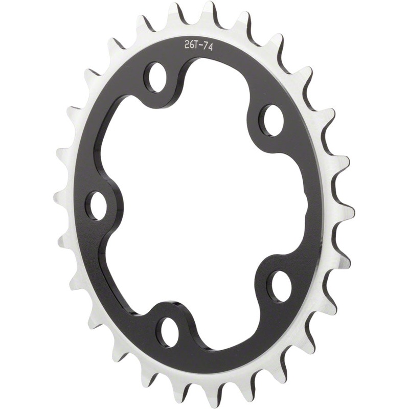 NEW Dimension Multi Speed 24t x 74mm Inner Chainring Black