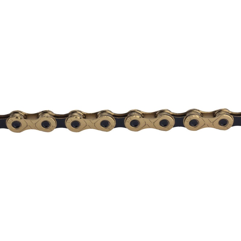 NEW KMC X12 Chain – 12-Speed, 126 Links, Gold/Black