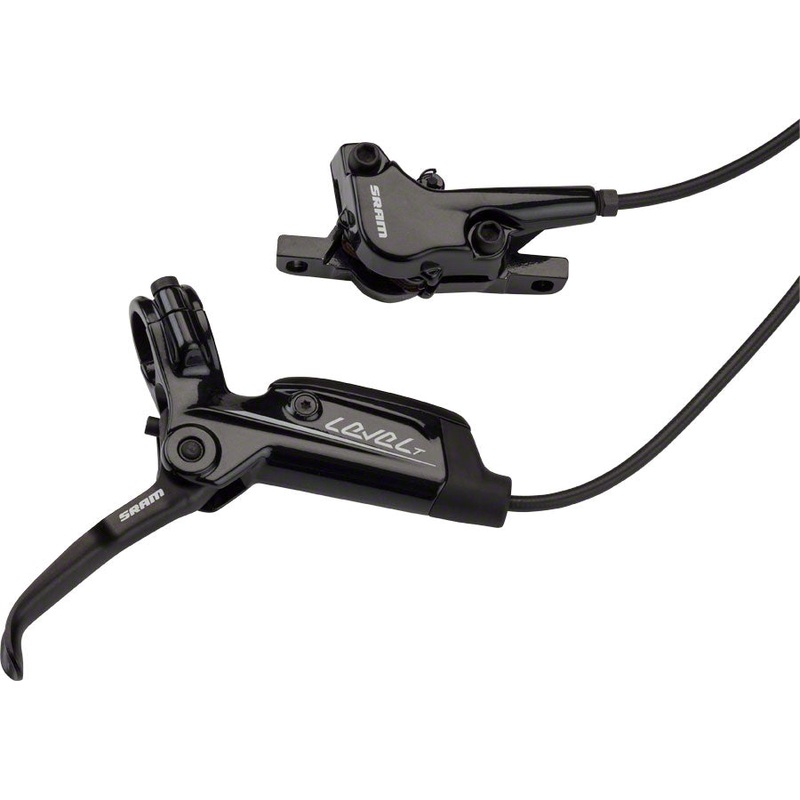 NEW SRAM Level T Disc Brake and Lever – Rear, Hydraulic, Post Mount, Black, A1