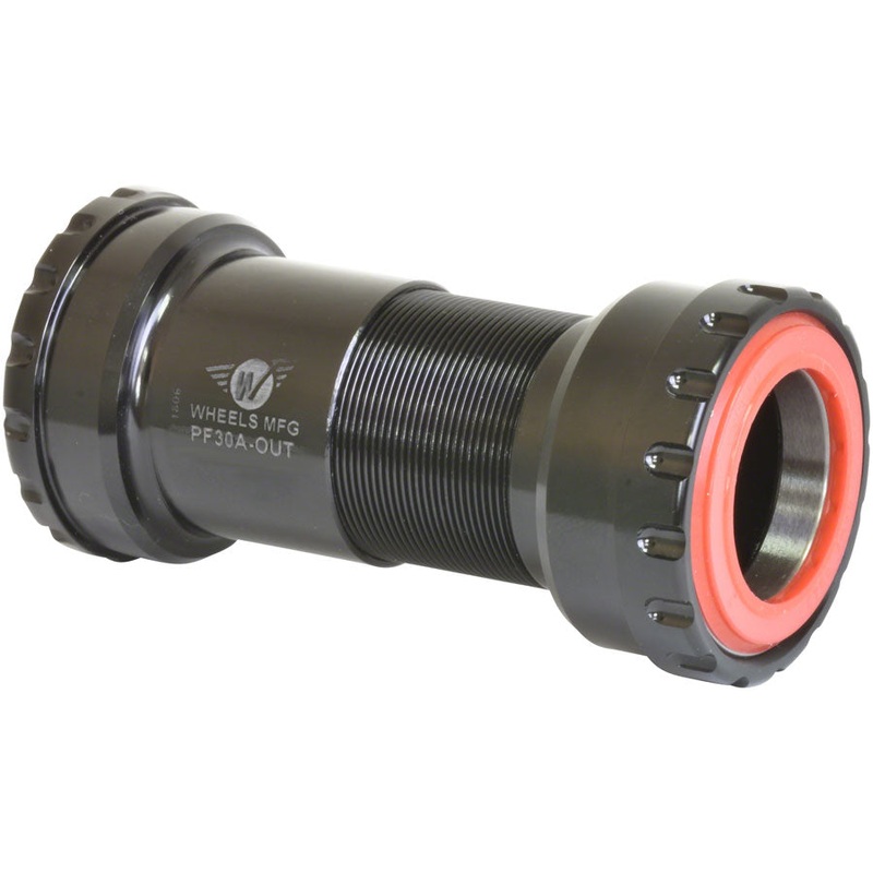 NEW Wheels Manufacturing PF30A Thread-Together Bottom Bracket – DUB Spindle, ABEC-3 Bearing, Black